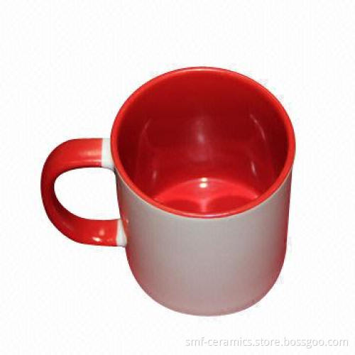 11oz Straight Ceramic Mug, Hand Painted, Various Colors Available